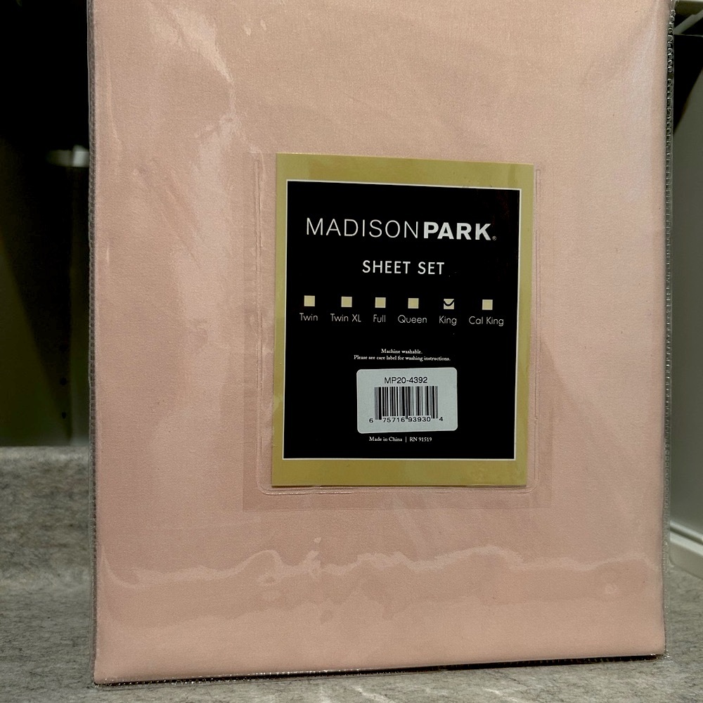 Madison Park Luxurious Brushed Microfiber Deep Pocket Sheet Set